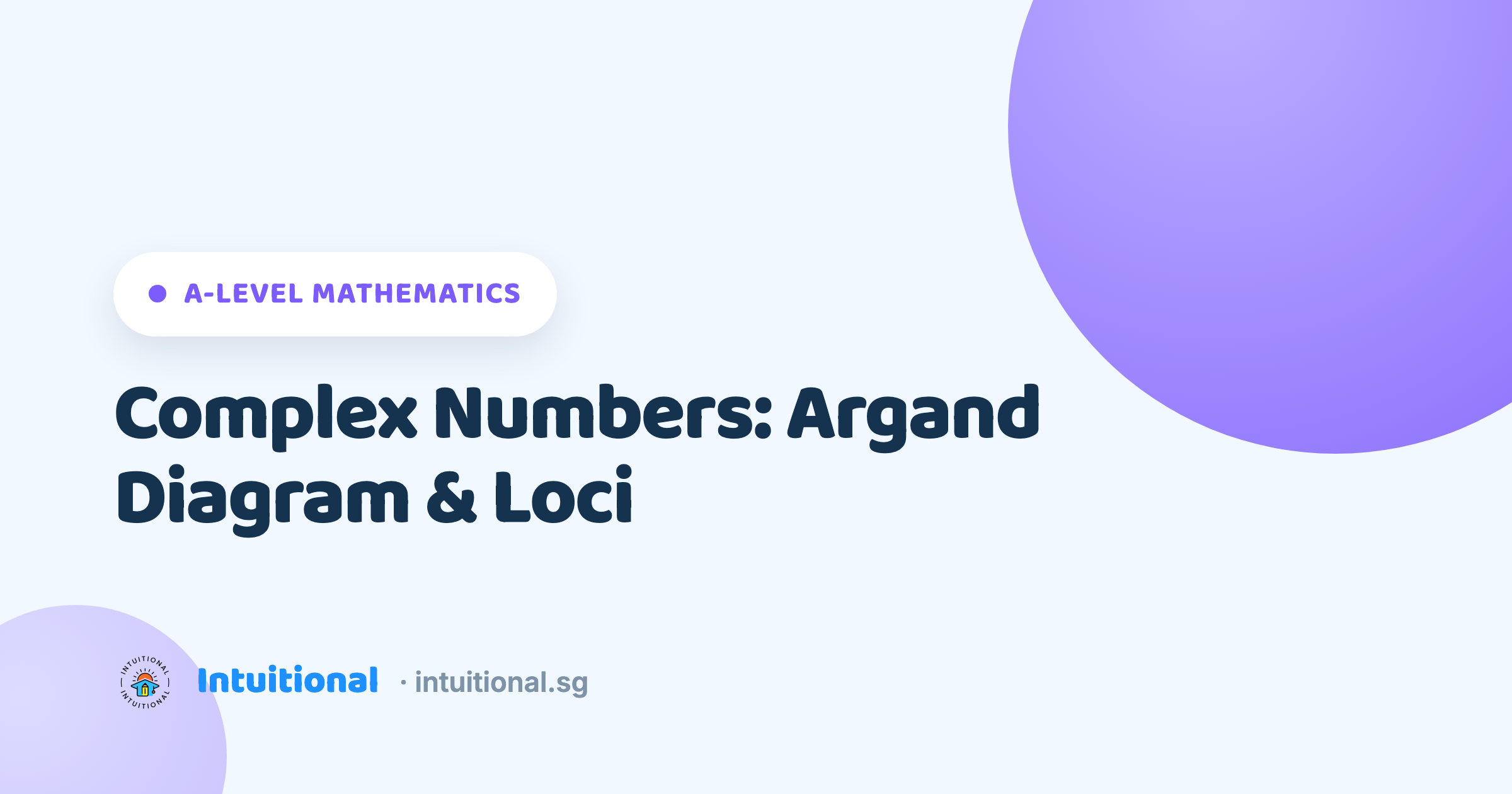 A-Level Mathematics: Complex Numbers: Argand Diagram & Loci