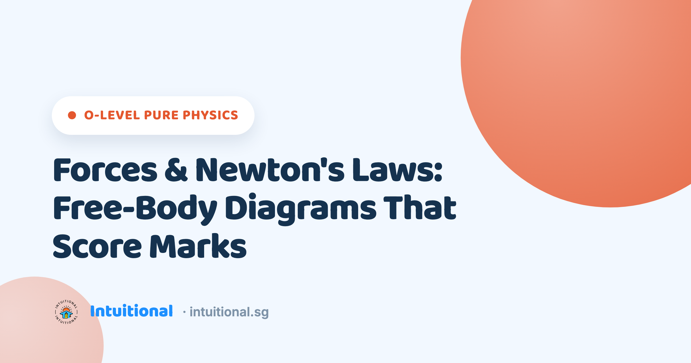 O-Level Pure Physics: Forces & Newton's Laws: Free-Body Diagrams That Score Marks